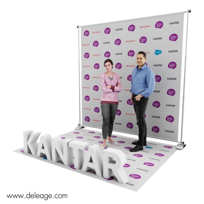 photocall-telescopique-avec-lettrage-tapis Photocall telescopique avec lettrage tapis — Nouveau Photocall 3D MUR TELESCOPIQUE avec kit 3D
