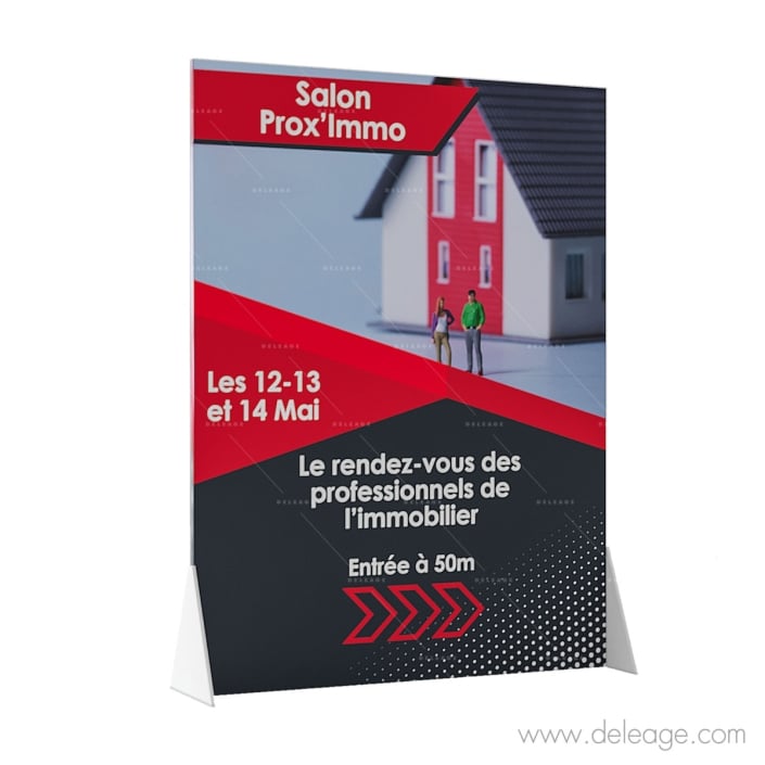 cloison-imprime-sur-pieds Cloison imprimé sur pieds — Affichage publicitaire TOTEM RIGIDE M Panneau sur pieds