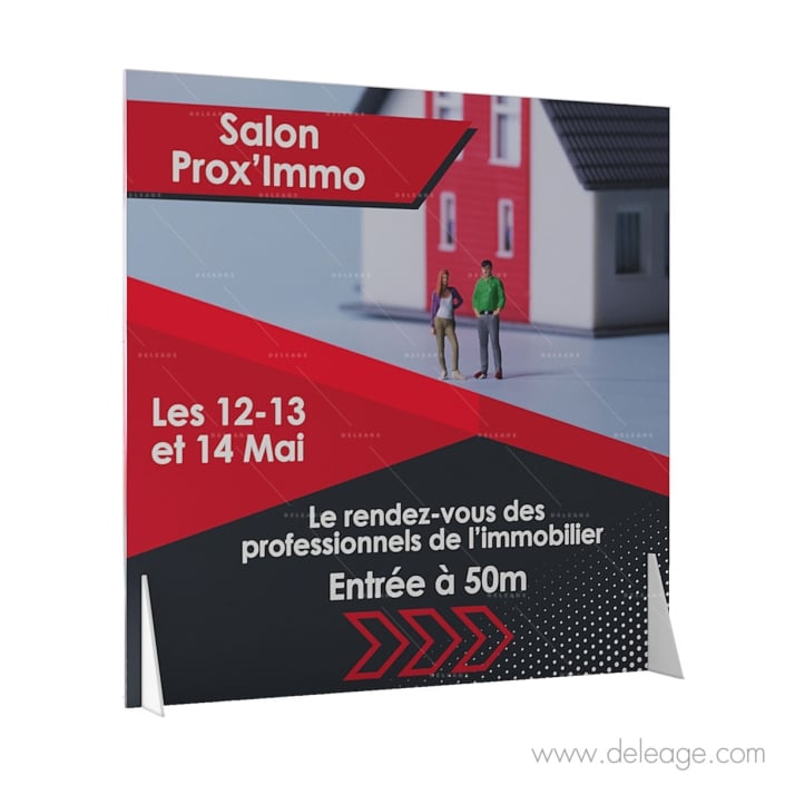panneau-grand-format-autoportant Panneau grand format autoportant — Affichage publicitaire TOTEM RIGIDE M Panneau sur pieds