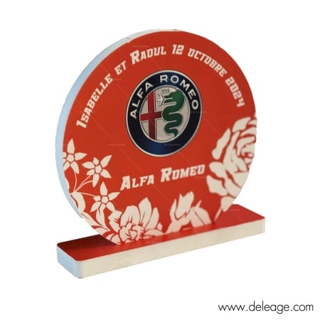 Support de table détouré — MARQUE TABLE personnalisé