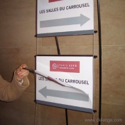 Porte affiche magnetique — Signalétique - PORTE AFFICHE SUR PIED, A POSER, A SUSPENDRE