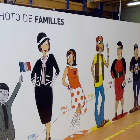 panneau-passe-tete-famille Panneau passe tête famille — Impression tous supports : guide complet