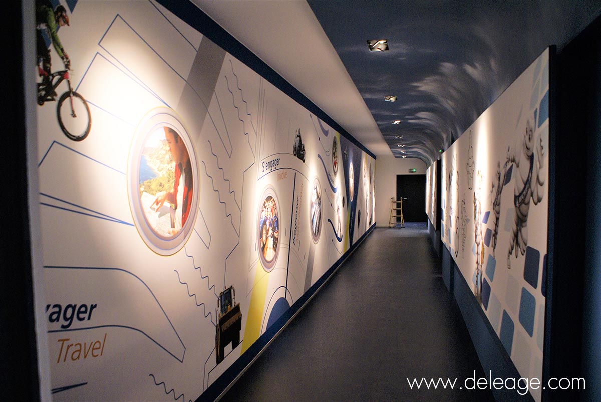 SONY DSC Tissu tendu couloir — Décorez et aménagez vos bureaux