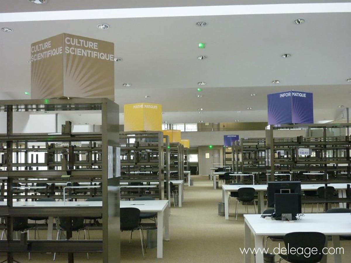 signalétique-bibliothèque (1) Signalétique bibliotheque — A chaque lieu sa signalétique