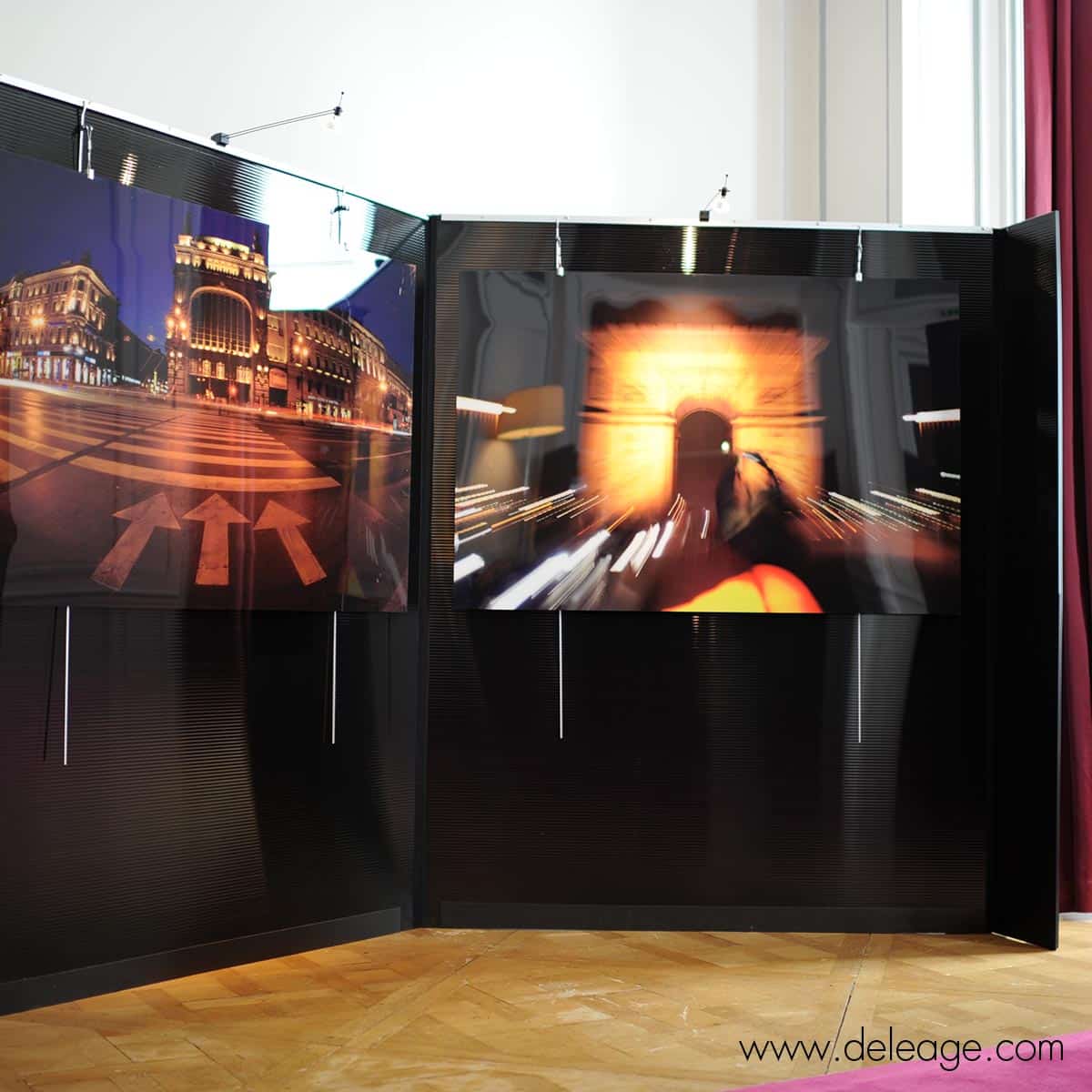 exposition-tableau-cimaise-rail-spot-3 Exposition tableau cimaise rail spot — Quel est le meilleur système de fixation pour accrocher des tableaux ? (vue 3)