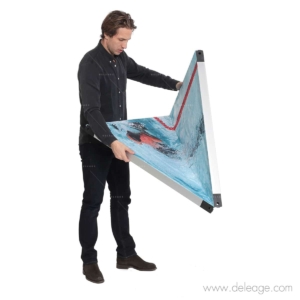 Flexicadres montage — FLEXICADRE : Un nouveau système de STAND PLIABLE révolutionnaire ! (vue 2)