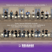 CarteVoeuxDeleage2023 carreeAnnim — En 2023 nous allons RELEVER LE DEFI !