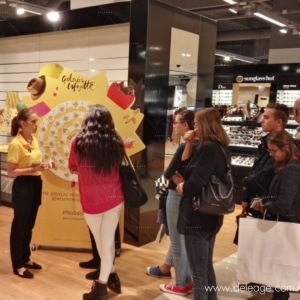 Roue de loterie à roulette — 60 ROUES DE LOTERIE font leur tournée aux Galeries Lafayette