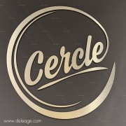 Découpe de logo aluminium brosse — Un LOGO CHIC pour le CERCLE MUSIQUE
