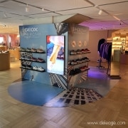 Impression au sol pour espace de vente — Un POP UP STORE sur-mesure pour le GEANT GEOX