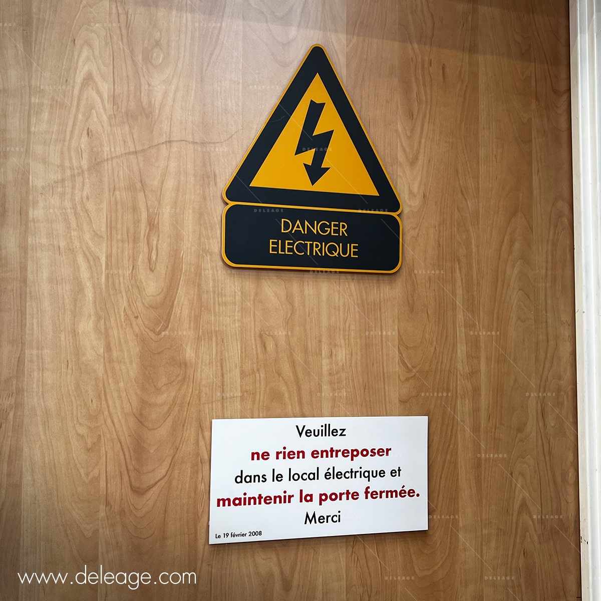 Deleage 5 Deleage — La signalétique de prévention et de sécurité (vue 5)