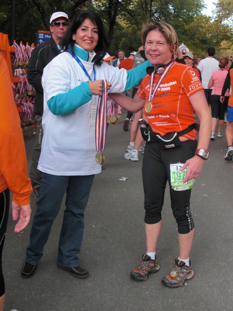 Virginie de neuville marathon de New york