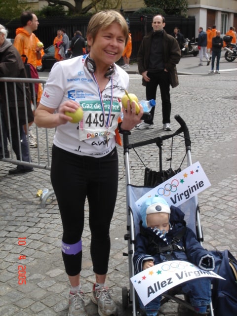 Virginie de neuville marathon de paris