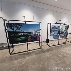 Grille d'expo T3 noir — Une EXPOSITION ultra design sur le concept GRILLE D’EXPO en location. (vue 4)