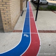 Piste athletisme EN vinyle adhésif de sol