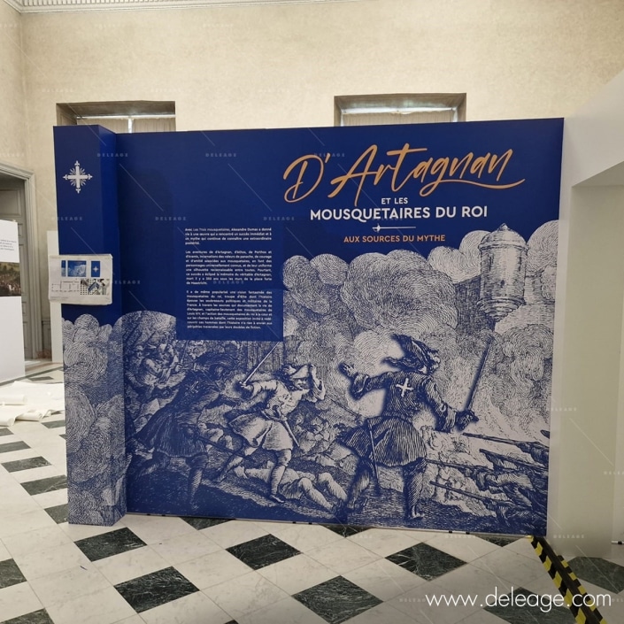 Expo d’artagnan-habillage-mural Expo dartagnan habillage mural — L' EXPOSITION d’Artagnan au Château de Vincennes