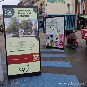 Totems pour exposition temporaire urbaine — EXPOSITION URBAINE TEMPORAIRE : la solution idéale