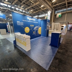 Stand avec décor polystyrène — STAND Hline et décoration en volume : le combo parfait