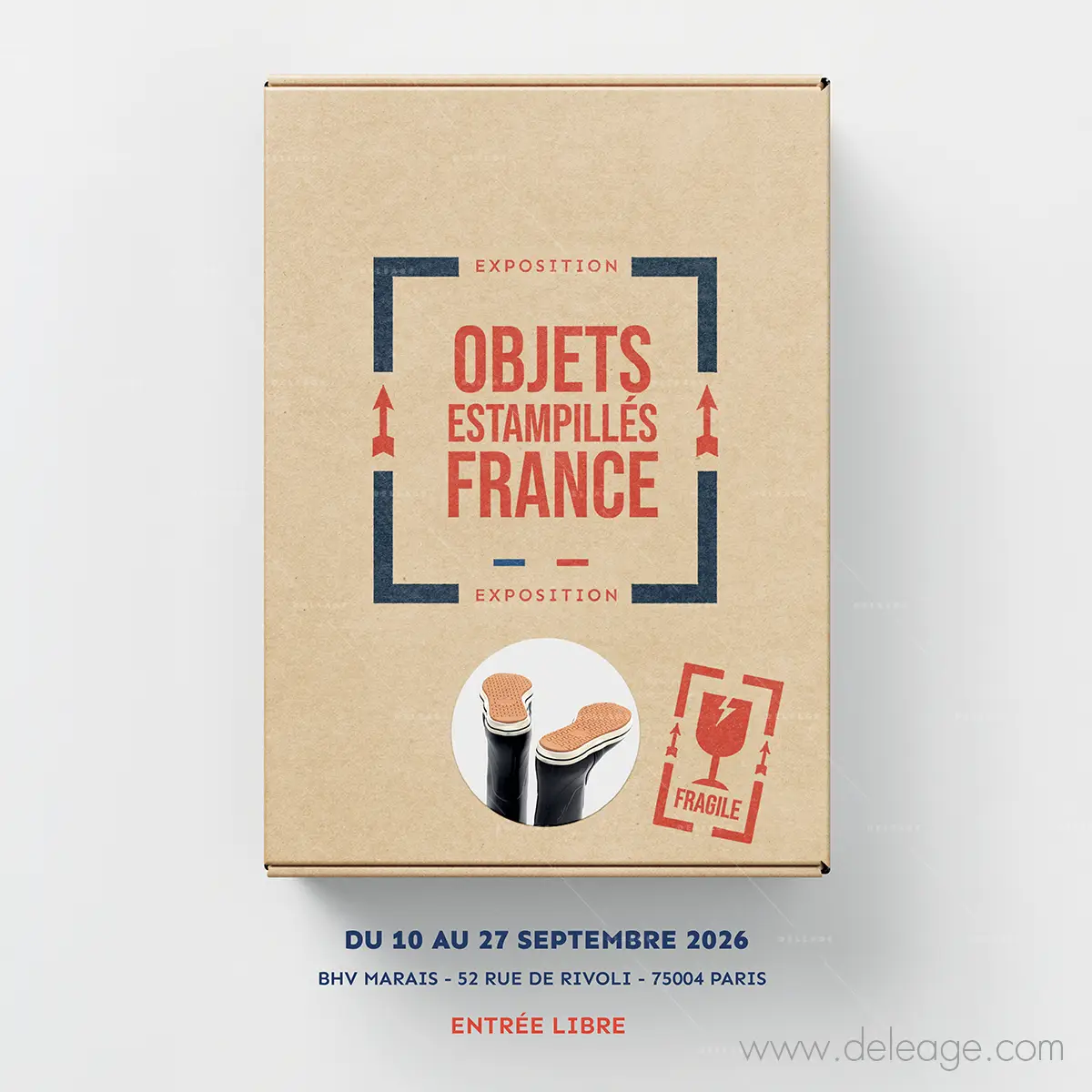 1-objets-estampilles-france-bhv-marais-affiche Affiche de l'exposition Objets Estampillés France au BHV Marais, du 10 au 27 septembre 2026